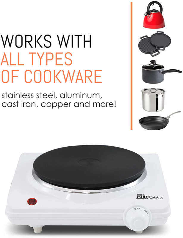 Single Cooktop Induction Electric Burner Countertop Hot Plate Induction 1000W - Fresh Stock Dated December 2025