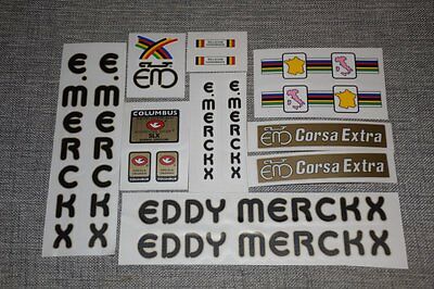 Eddy Merckx SLX Black complete full set decals - Fresh Stock Dated December 2025