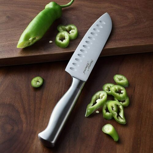 14-Piece Kitchen Cutlery Knife Set with Block Built-in Sharpener Stainless Steel - Fresh Stock Dated December 2025