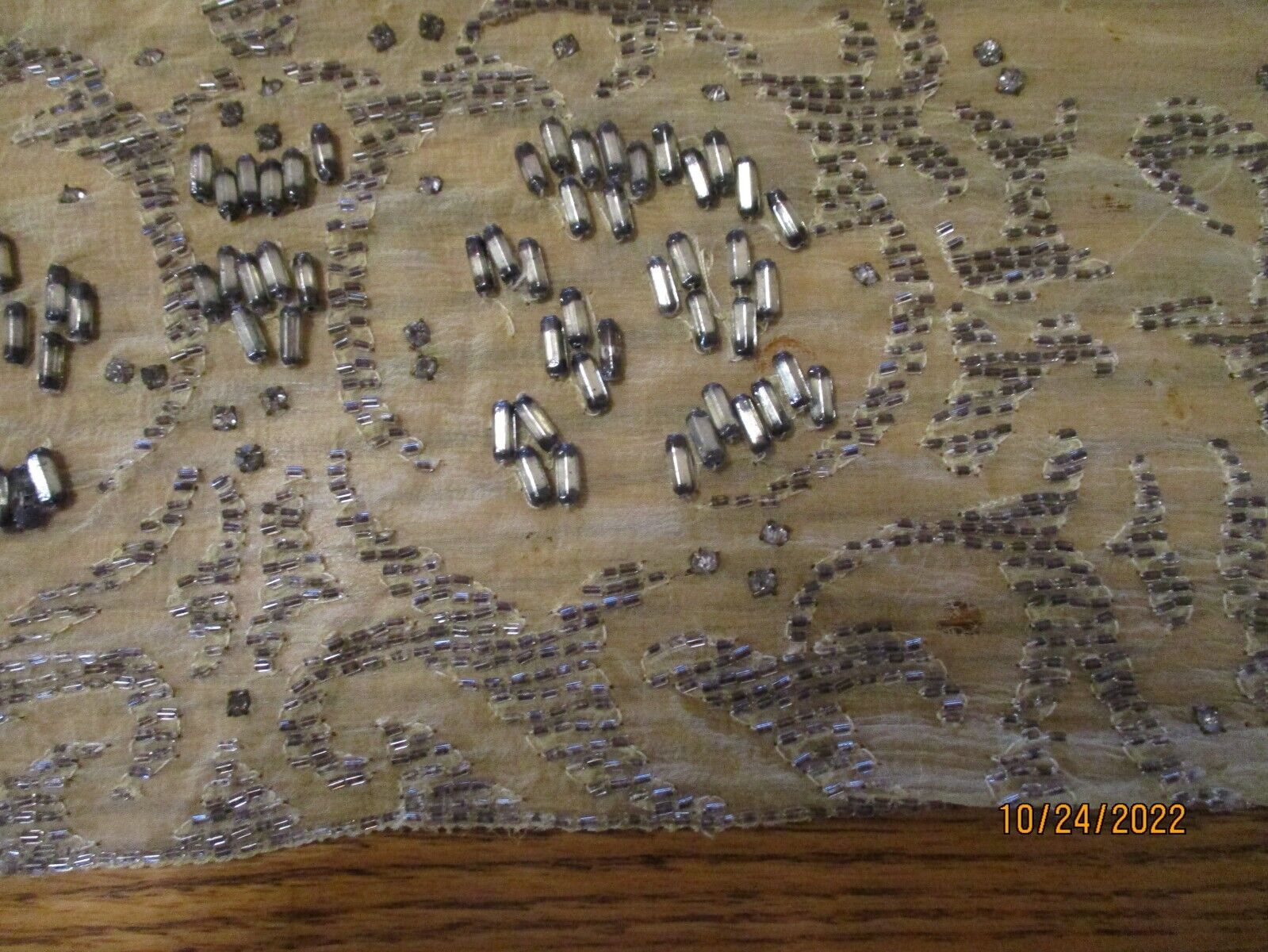 Fabulous 1920's gold silk beaded skirt - Fresh Stock Dated March 2026