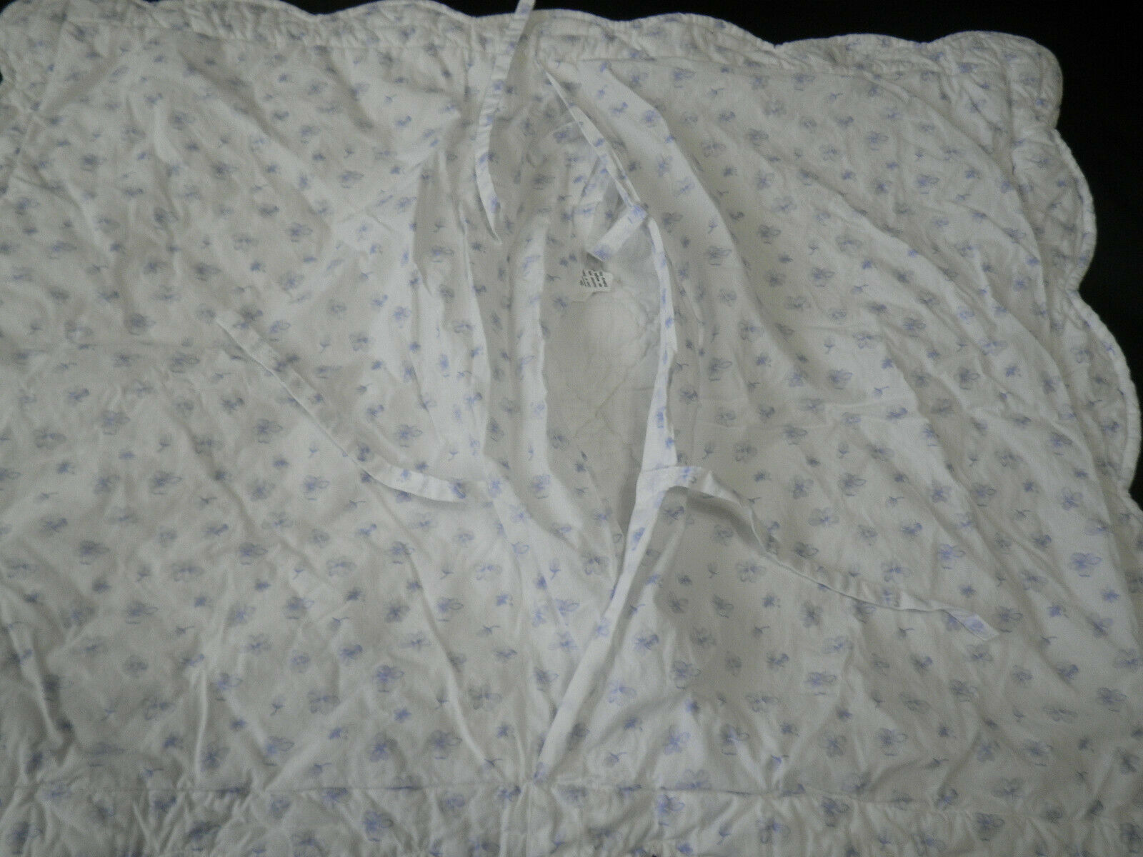 Pottery Barn Kids French Rose Blue STD Quilted Sham Floral Rose White Tie Close - Fresh Stock Dated December 2025