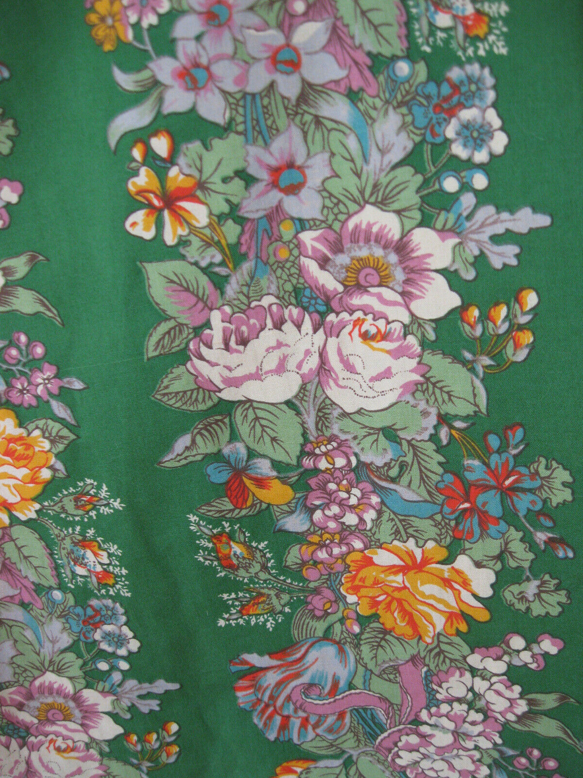 Rare Mary Quant Ginger Group English Vtg 1970's New  Maxi Skirt 12 Green Floral - Fresh Stock Dated February 2026