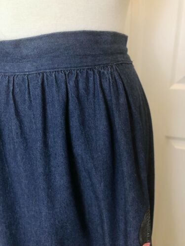 Vintage Kayo of California Hand Painted Denim Skirt sz 10 Southwestern Native - Fresh Stock Dated February 2026