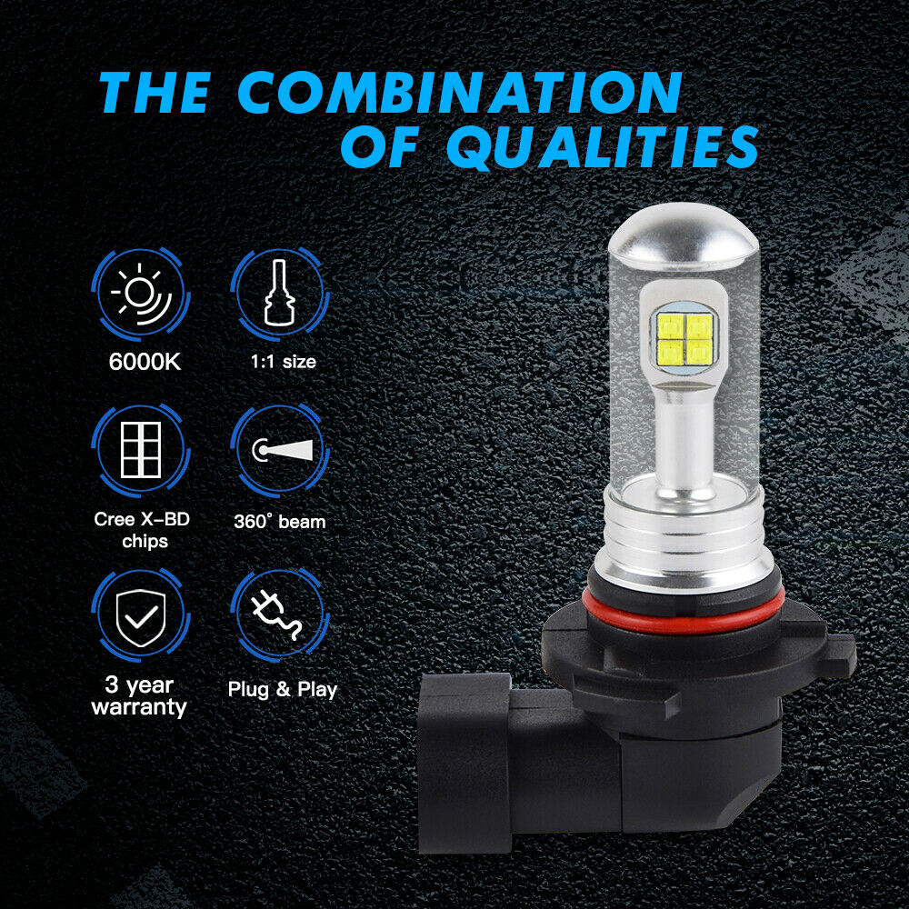 BEVINSEE 2x 9005 LED Headlights Bulbs For Can-Am Spyder RT SE6 Limited 2014-2019 - Fresh Stock Dated February 2026