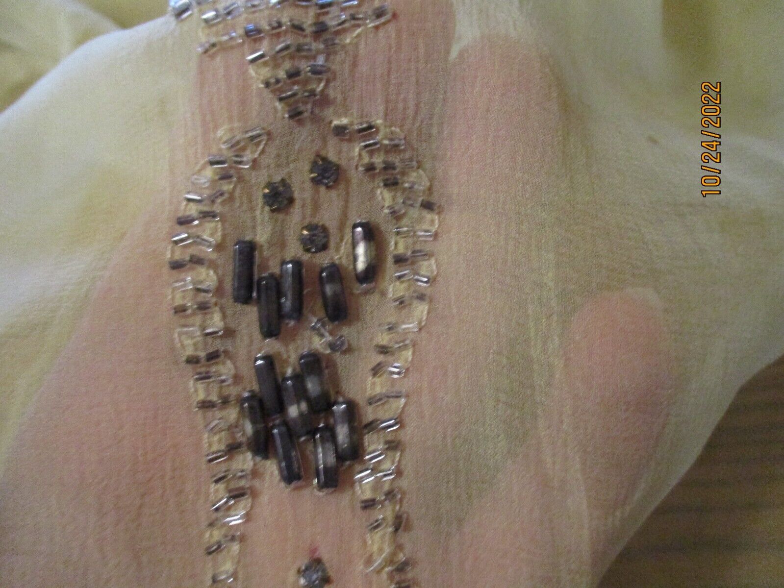 Fabulous 1920's gold silk beaded skirt - Fresh Stock Dated March 2026