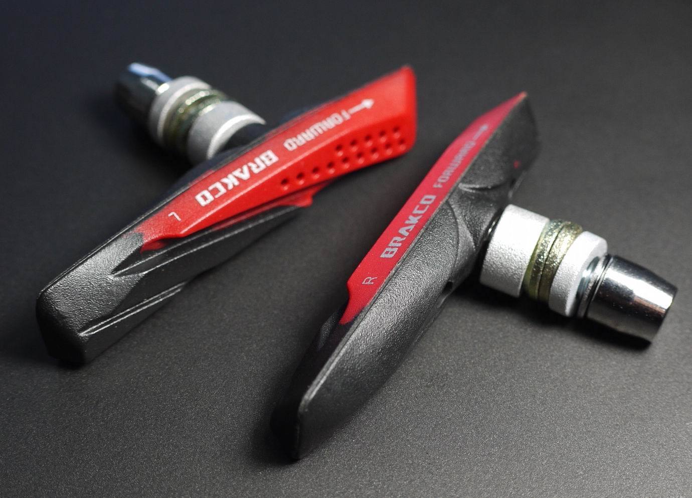 ONE PAIR V BRAKE PADS SHOES MTB 72MM SUIT FOR SHIMANO SRAM AVID RED AQUA-GUIDE - Fresh Stock Dated February 2026