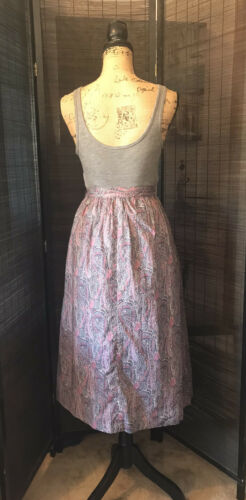 Vintage 1950s 60s Liberty of London Skirt Midi AUTHENTIC Pockets XS 100% Cotton - Fresh Stock Dated February 2026