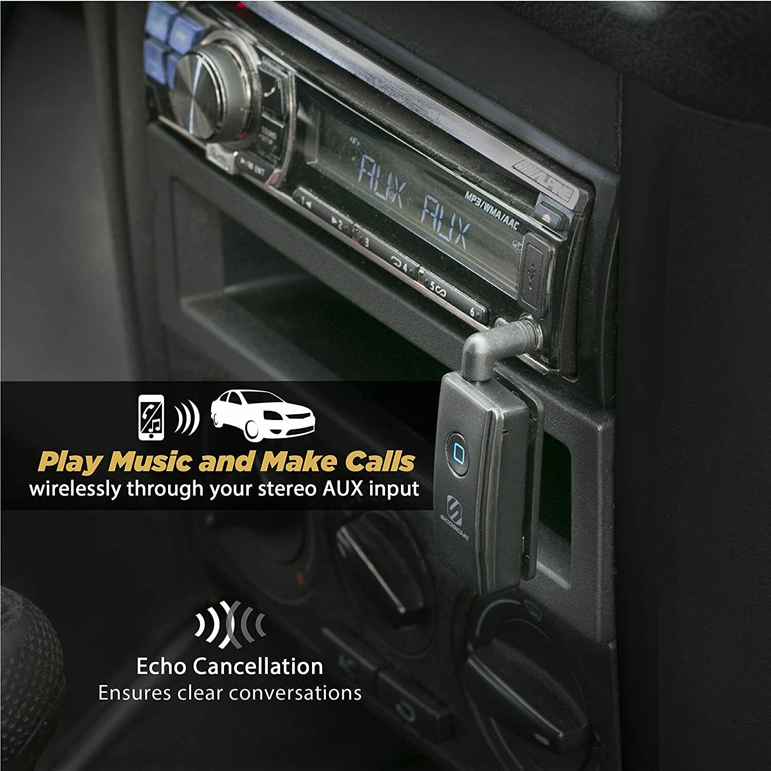 SCOSCHE BTR3 BTFREQ Universal Bluetooth Wireless Audio Streaming and Handsfree - Fresh Stock Dated December 2025