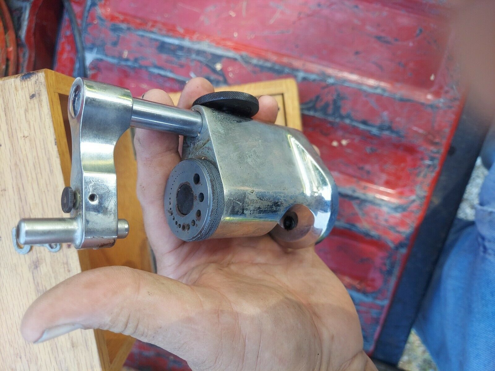 Louis Levin & Son Watch Clock Staking Tool Nice Condition Original Wooden Case - Fresh Stock Dated February 2026