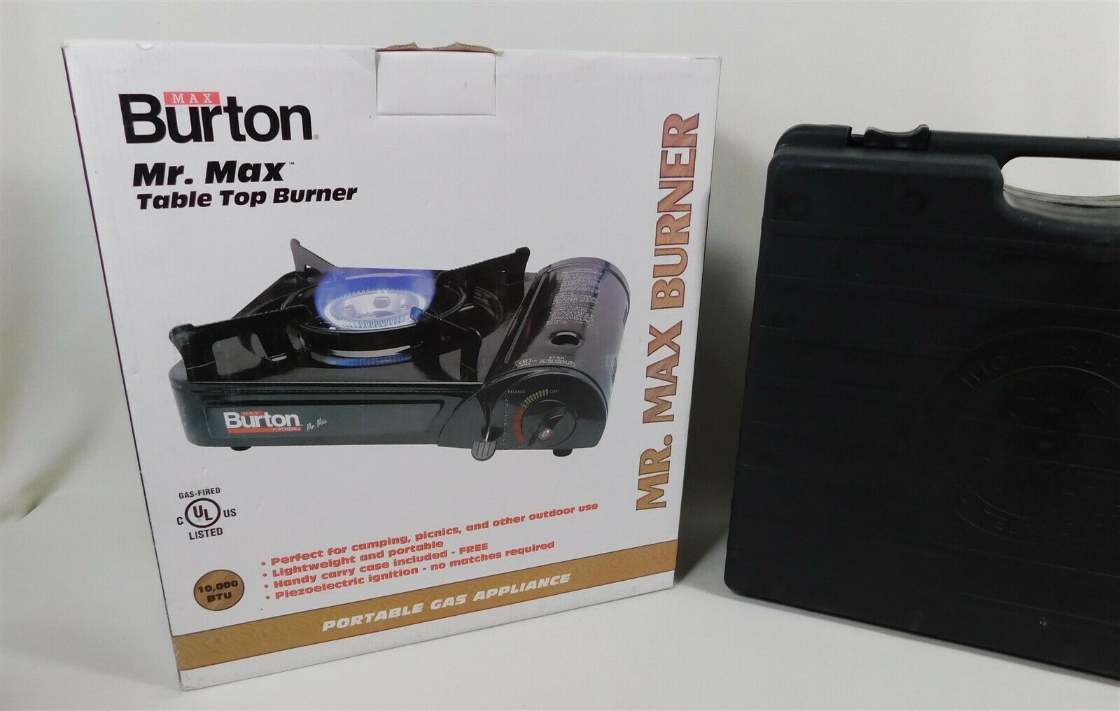 Max Burton Portable Mr. Max Burner Butane Table Top Stove 10,000 BTU NEW in BOX - Fresh Stock Dated December 2025