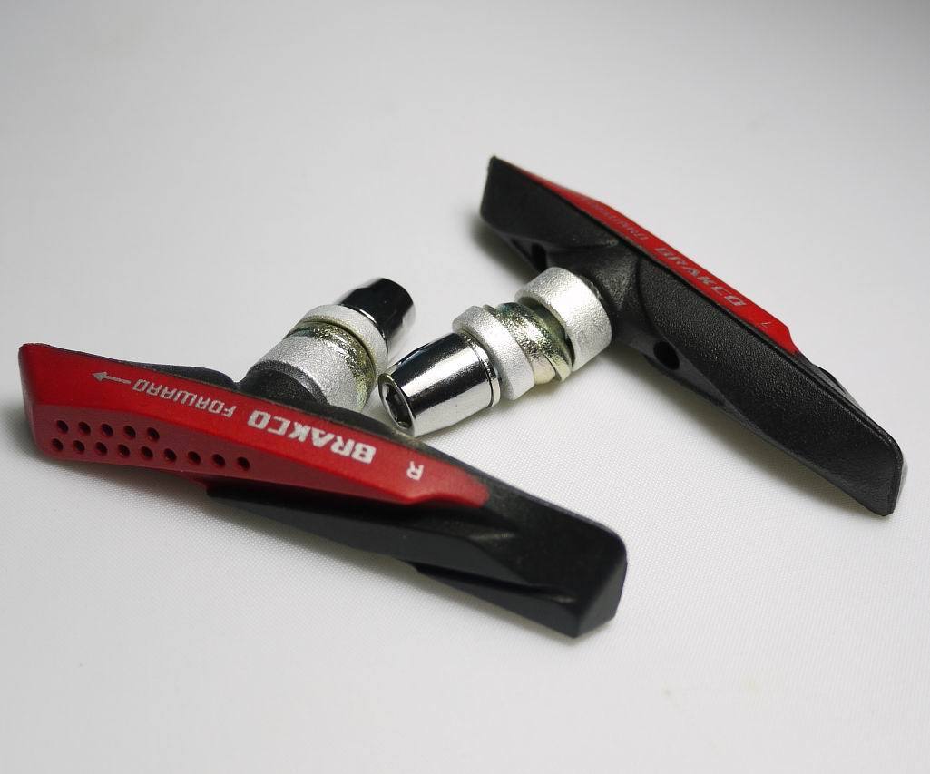 ONE PAIR V BRAKE PADS SHOES MTB 72MM SUIT FOR SHIMANO SRAM AVID RED AQUA-GUIDE - Fresh Stock Dated February 2026