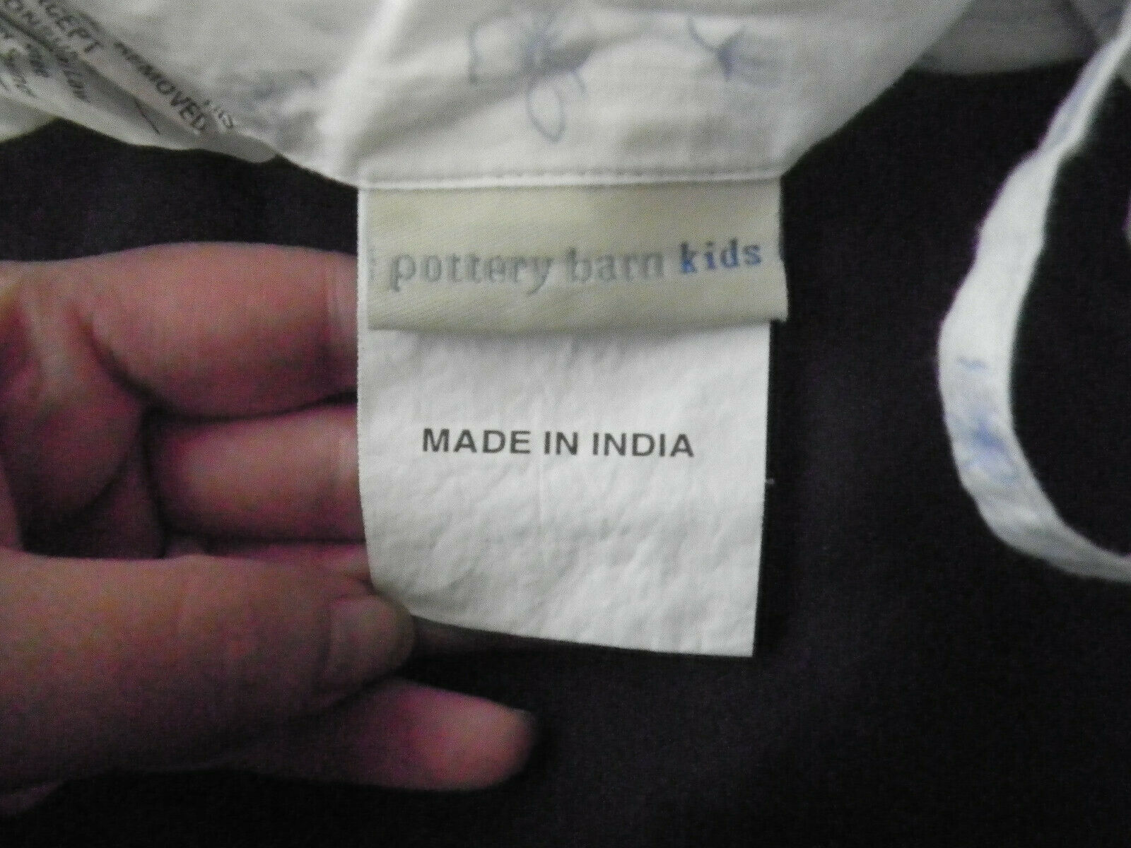 Pottery Barn Kids French Rose Blue STD Quilted Sham Floral Rose White Tie Close - Fresh Stock Dated December 2025