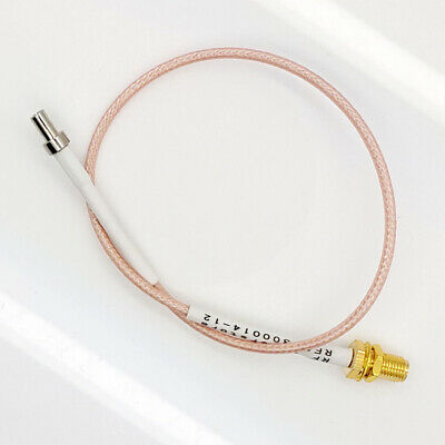 SMA Female (Jack) Bulkhead to TS9 Connector RG316/U Cable Assembly, 12 inch - Fresh Stock Dated December 2025