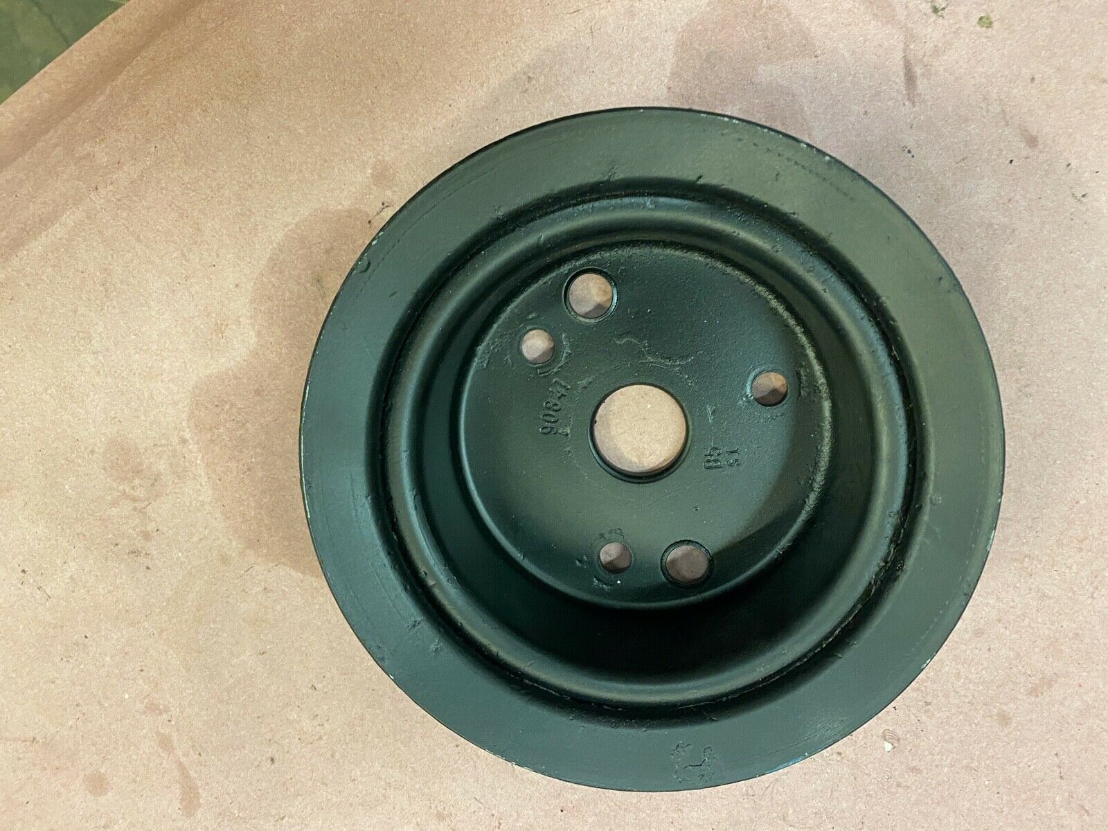 Mercruiser Pulley 90841 3 V belt steel 6 3/4 diameter, harmonica balancer mount. - Fresh Stock Dated February 2026