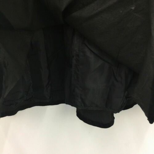 VTG Firenze Saks 5th Ave Black Suede Leather Womens Western Flared Long Skirt S - Fresh Stock Dated February 2026