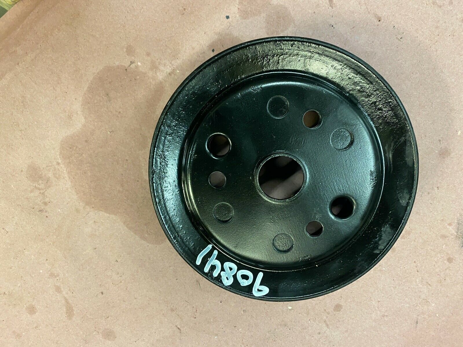 Mercruiser Pulley 90841 3 V belt steel 6 3/4 diameter, harmonica balancer mount. - Fresh Stock Dated February 2026