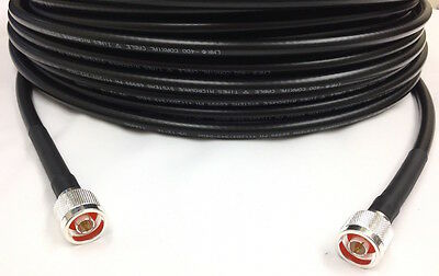 150ft N Male to N Male LMR400 Times Microwave Coax 50 Ohm Cable - Fresh Stock Dated December 2025