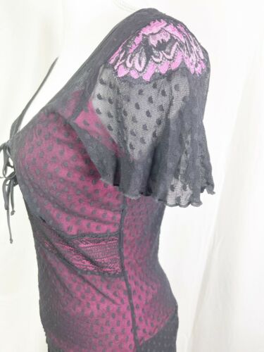 Vintage Betsey Johnson New York Bias Cut Black Lace Skirt and Matching Top - Fresh Stock Dated February 2026