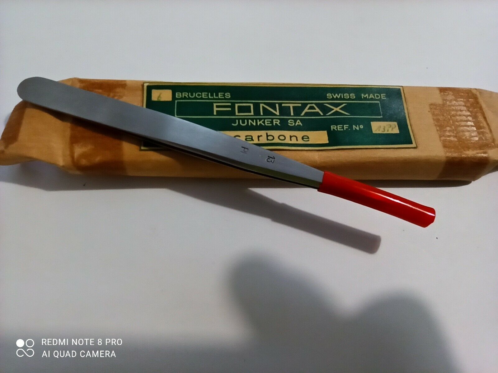 FONTAX JUNKERS Original  Tweezers swiss  no.13PP New , 1pcs. - Fresh Stock Dated February 2026