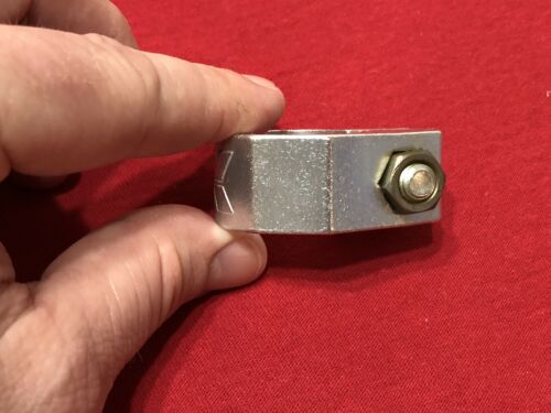REALLY NICE SILVER KUWAHARA SEAT POST CLAMP 1 INCH OLD SCHOOL BMX - Fresh Stock Dated December 2025