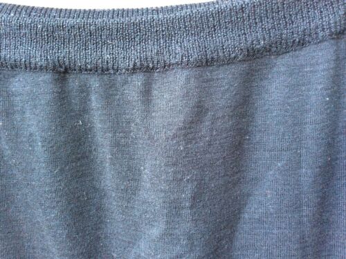 Elizabeth Vtg 80s Black Wool Blend Knit Modesty Skirt Plus Sz 1/1X Liz Claiborne - Fresh Stock Dated February 2026