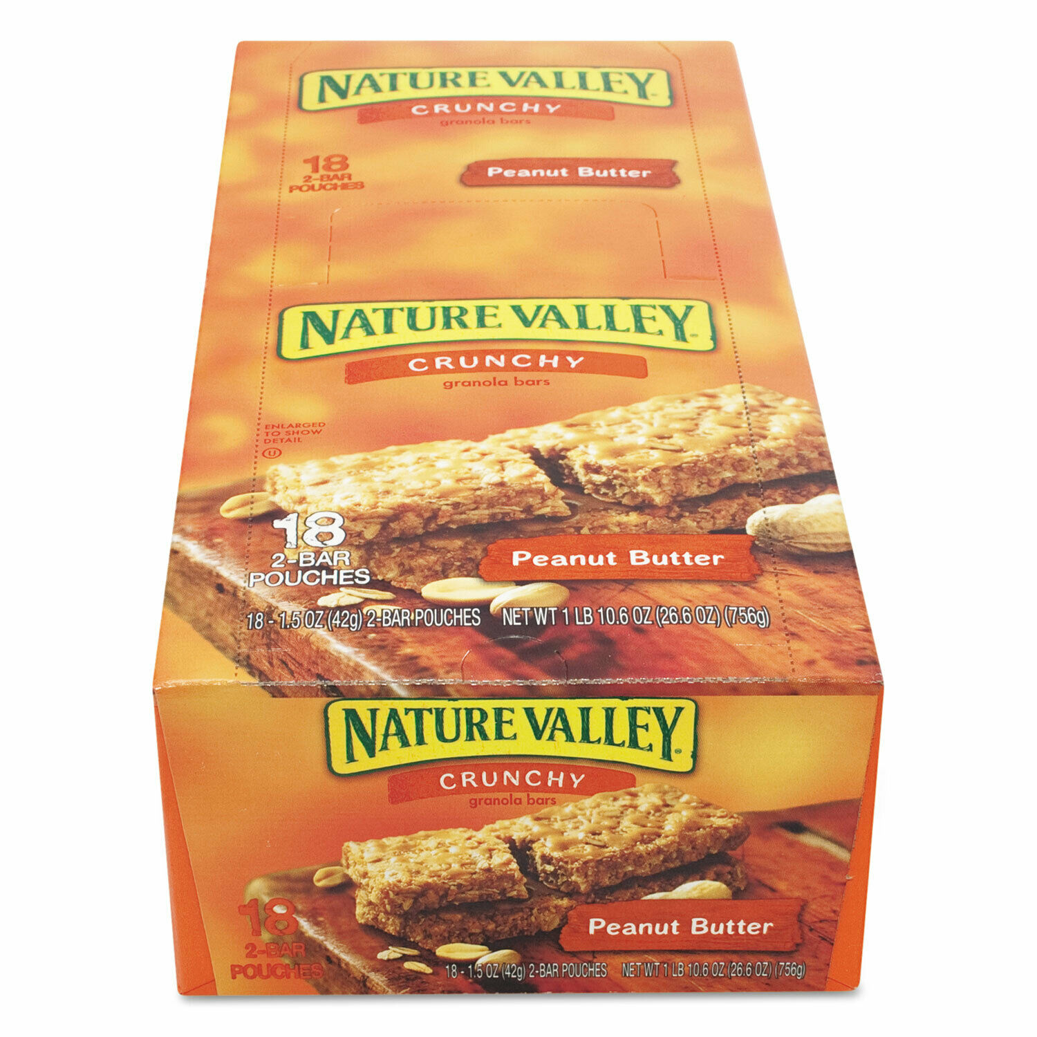 Advantus Corp Nature Valley Granola Bars Peanut Butter Cereal 1.5oz Bar 18/Box - Fresh Stock Dated February 2026