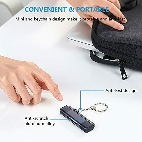 SD Card Reader, USB 3.0 USB C Memory Card Reader OTG Card Adapter Silver gray - Fresh Stock Dated February 2026