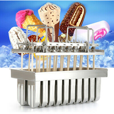 20pcs Stainless Steel Ice Cream Stick Mold Ice Lolly Popsicle For IcePop + Stick - Fresh Stock Dated December 2025