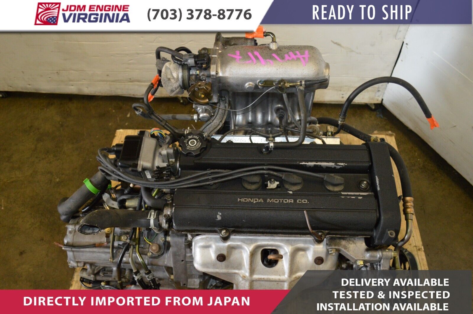 JDM  HONDA CR-V B20B JDM 97-01 ENGINE 2.0L DOHC HIGH COMPRESSION B20 MOTOR - Fresh Stock Dated February 2026