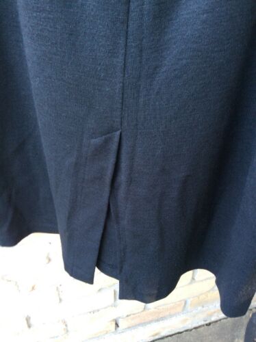 Elizabeth Vtg 80s Black Wool Blend Knit Modesty Skirt Plus Sz 1/1X Liz Claiborne - Fresh Stock Dated February 2026