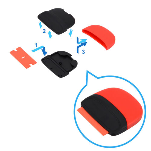 Plastic Razor Blade Scraper Tool Edge Blades for Glass Sticky Paint Remove Clean - Fresh Stock Dated February 2026
