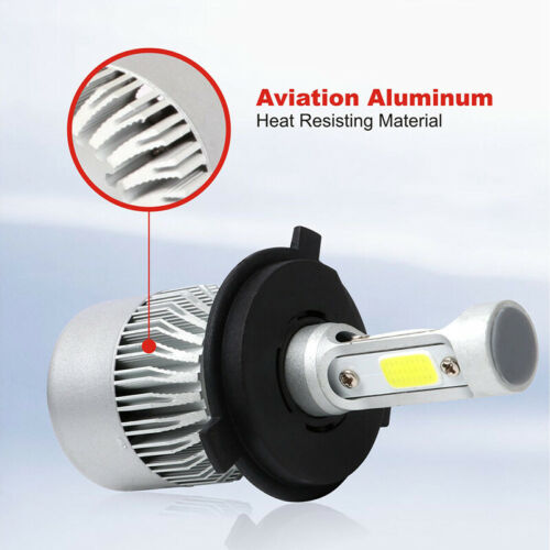 2x H4 9003 LED Headlight Bulbs High Low Beam Conversion Kit For Aprilia 6000K - Fresh Stock Dated February 2026