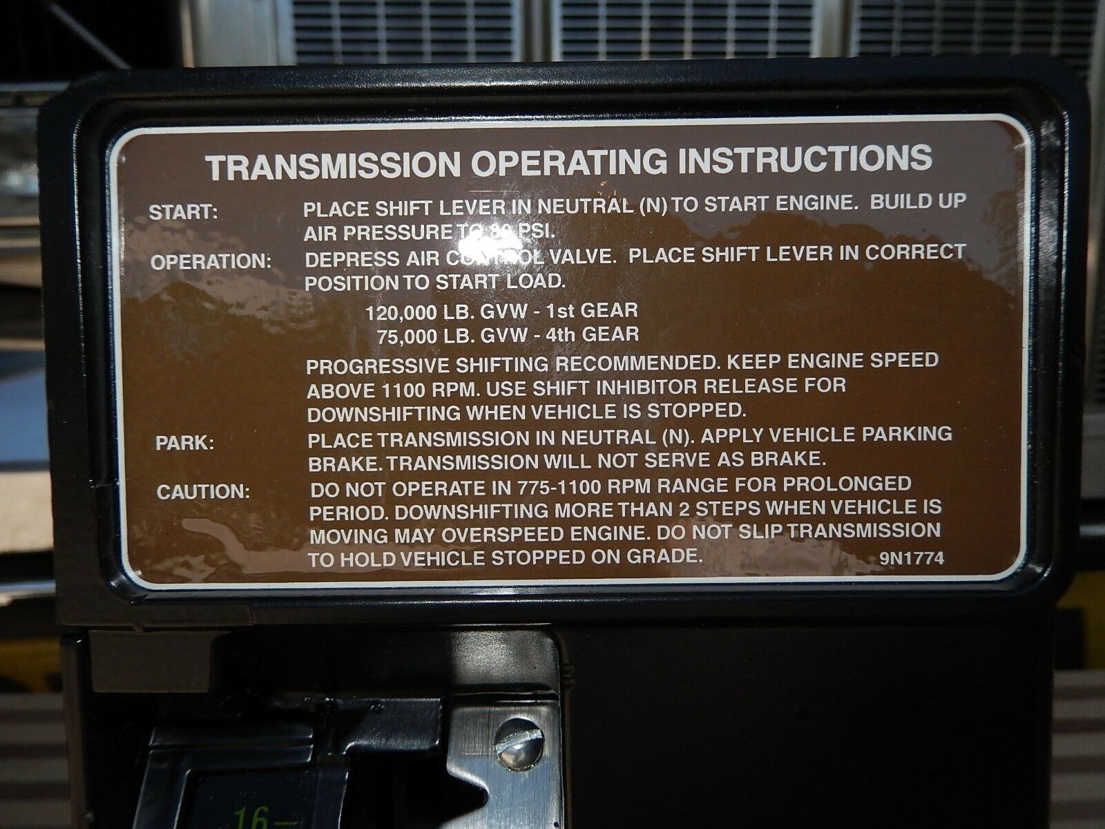 CATERPILLAR 7155 AIR SHIFTER FOR TRANSMISSION 16 spd M916 M917 M920 9N1803 CAT - Fresh Stock Dated December 2025