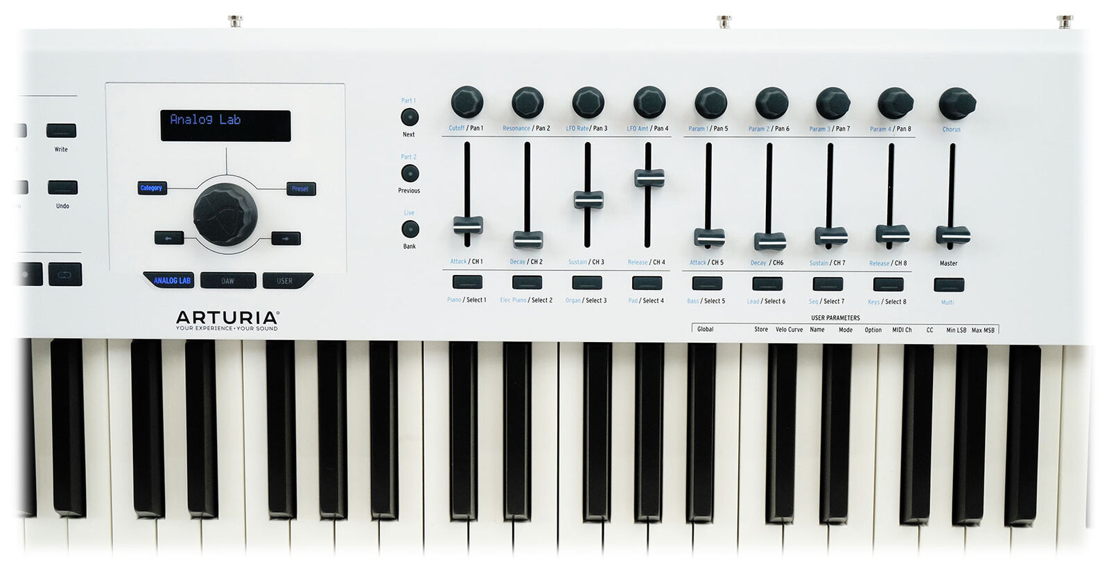 Arturia KeyLab 88 MkII USB MIDI Hammer Action 88-Key White Keyboard Controller - Fresh Stock Dated February 2026