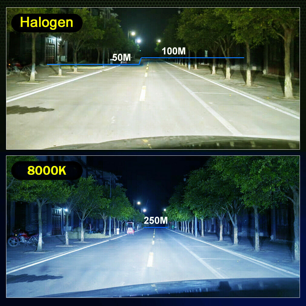 Headlight For Yamaha FJR1300AE 05-09 FZ09 14-16 FZ6R 09-17 H4 LED Ice blue 80W - Fresh Stock Dated February 2026