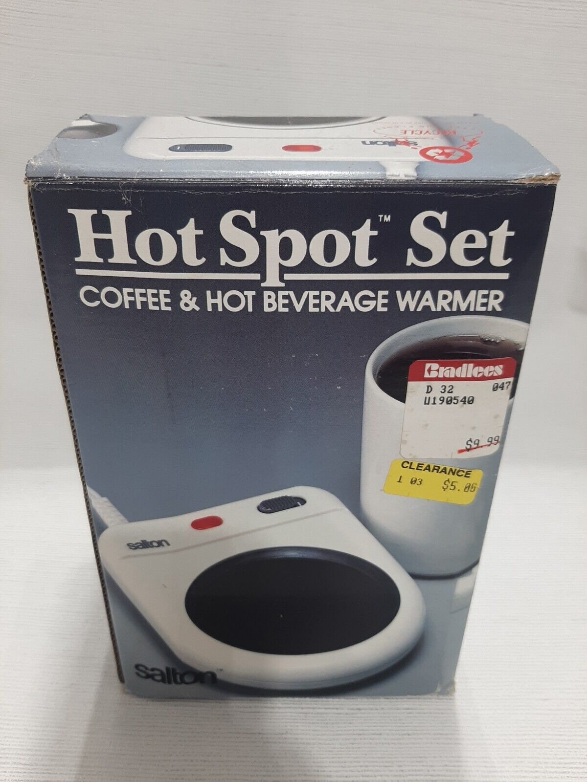 Vintage 1990 Salton Hot Spot Set Coffee And Hot Beverage Warmer Home Office - Fresh Stock Dated February 2026