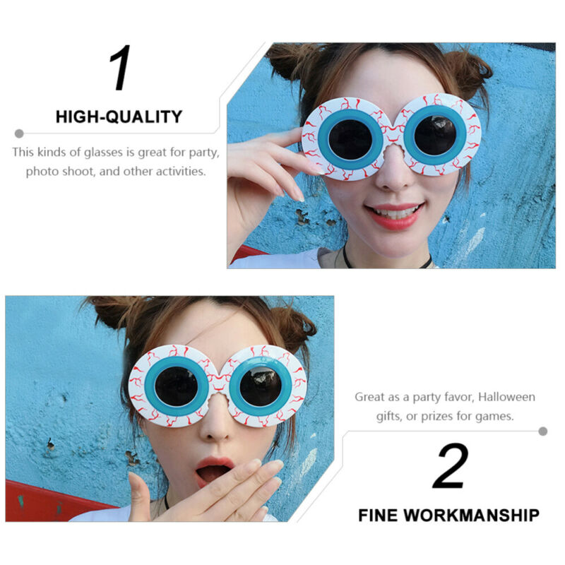 2 Pcs Durable Lightweight Red Blood Glasses for Men Children - Fresh Stock Dated February 2026