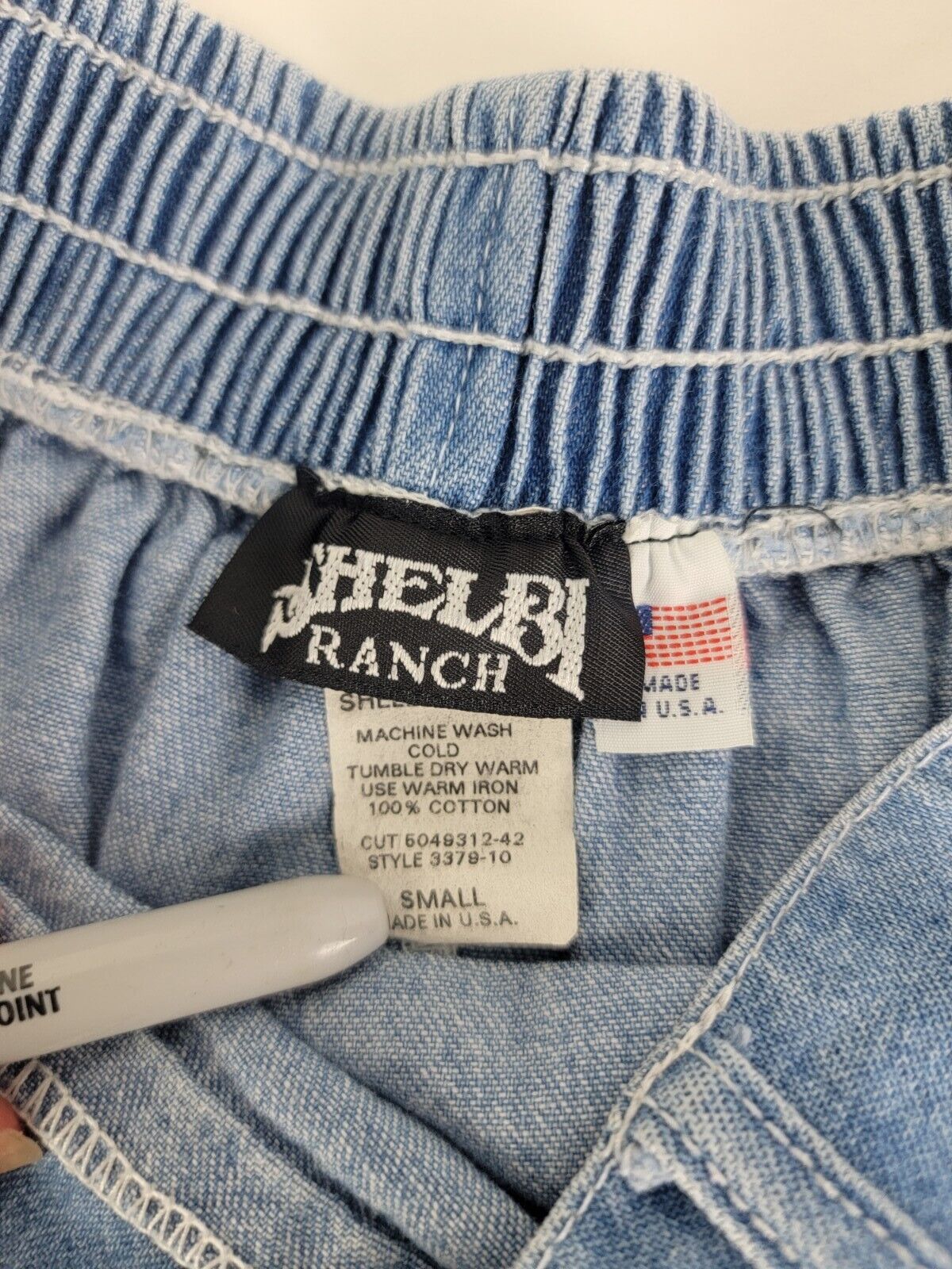 Vintage Shelbi Ranch Denim Western Cowgirl Blue Jean Skirt Size Small - Fresh Stock Dated March 2026