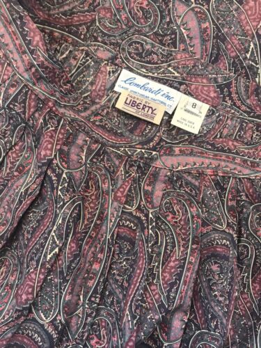 Vintage 1950s 60s Liberty of London Skirt Midi AUTHENTIC Pockets XS 100% Cotton - Fresh Stock Dated February 2026