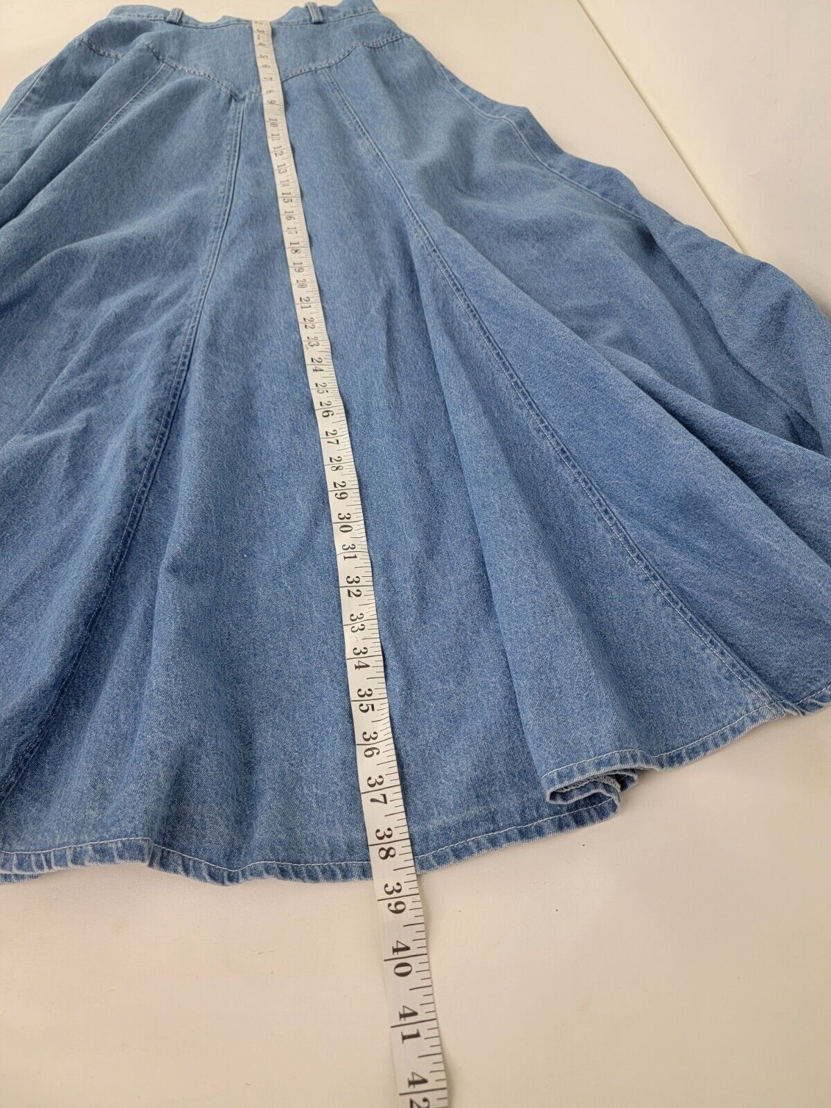 Vintage Shelbi Ranch Denim Western Cowgirl Blue Jean Skirt Size Small - Fresh Stock Dated March 2026