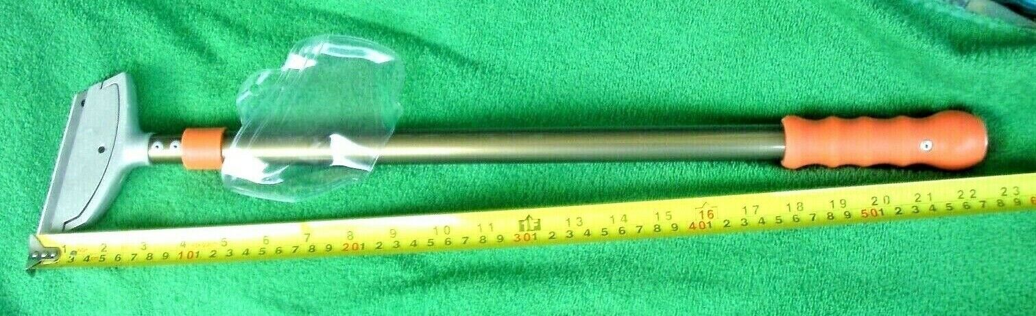 Telescoping Adjustable Scraper Orange Soft Grip Handle Includes 4 Inch Blade New - Fresh Stock Dated February 2026