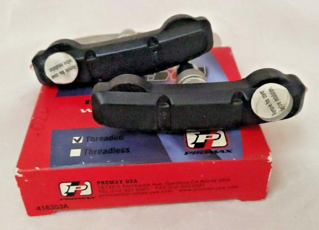 Promax i-pad bicycle brake pads with integrated L.E.D. lights- NOS - Threaded - Fresh Stock Dated February 2026