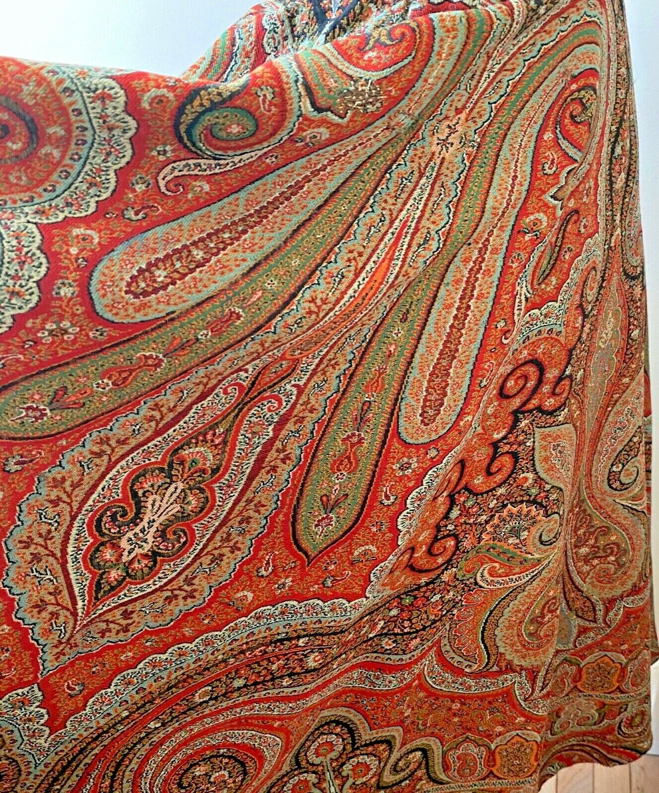 Vintage Boho Flared Skirt Made From Antique European Wool Paisley Shawl  WW26 - Fresh Stock Dated February 2026