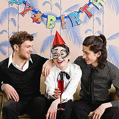 Golden Seven Happy Birthday Glasses 50th Birthday Party Eyeglasses Birthday P... - Fresh Stock Dated February 2026