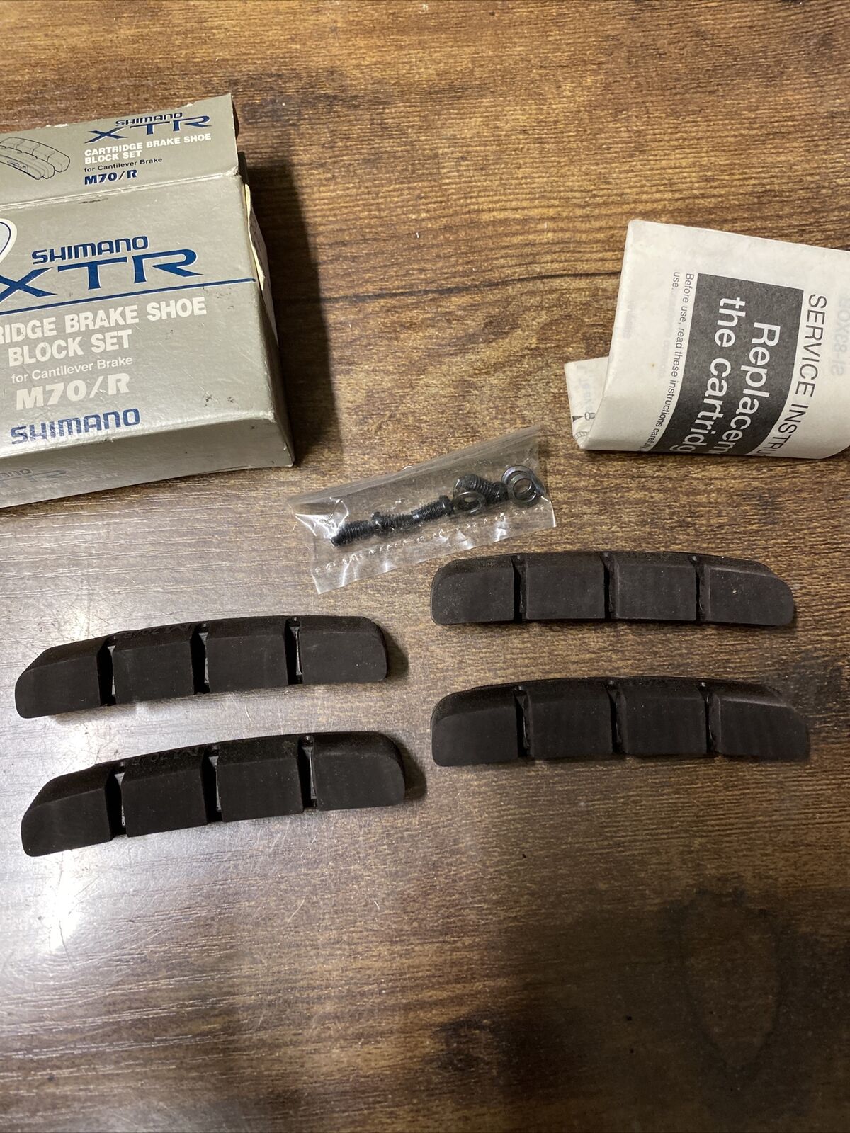 Shimano xtr m70/r cartridge brake shoe brake pads  (8472-98) - Fresh Stock Dated February 2026