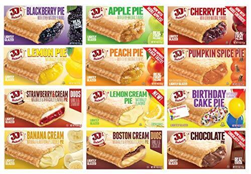JJ's Bakery Pies Variety Pack | Apple and Cherry | Pack of 12 - Fresh Stock Dated February 2026