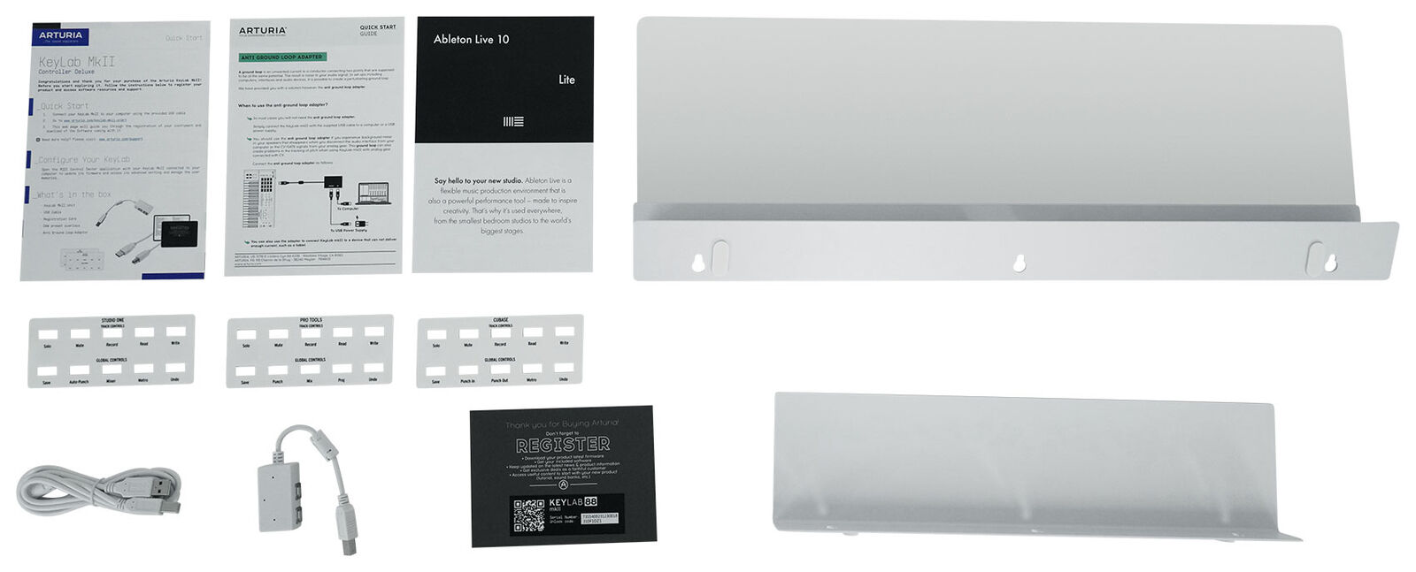 Arturia KeyLab 88 MkII USB MIDI Hammer Action 88-Key White Keyboard Controller - Fresh Stock Dated February 2026