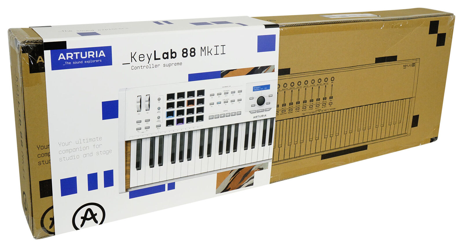 Arturia KeyLab 88 MkII USB MIDI Hammer Action 88-Key White Keyboard Controller - Fresh Stock Dated February 2026