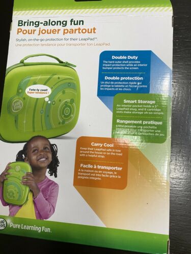 Leap Frog LeapPad 2 & 3 Carrying Protective Storage Travel Case Green NEW - Fresh Stock Dated December 2025