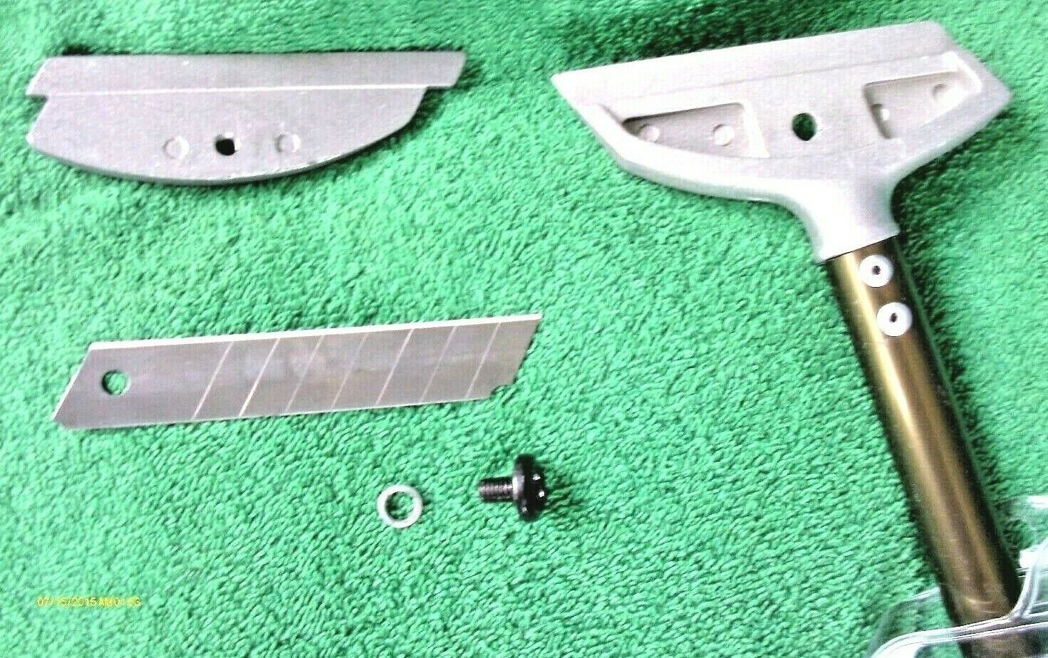 Telescoping Adjustable Scraper Orange Soft Grip Handle Includes 4 Inch Blade New - Fresh Stock Dated February 2026